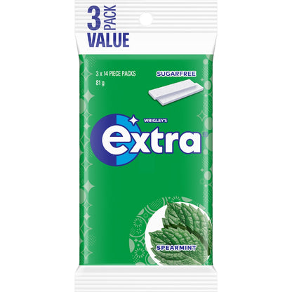 Extra Spearmint Sugar Free Chewing Gum 81g