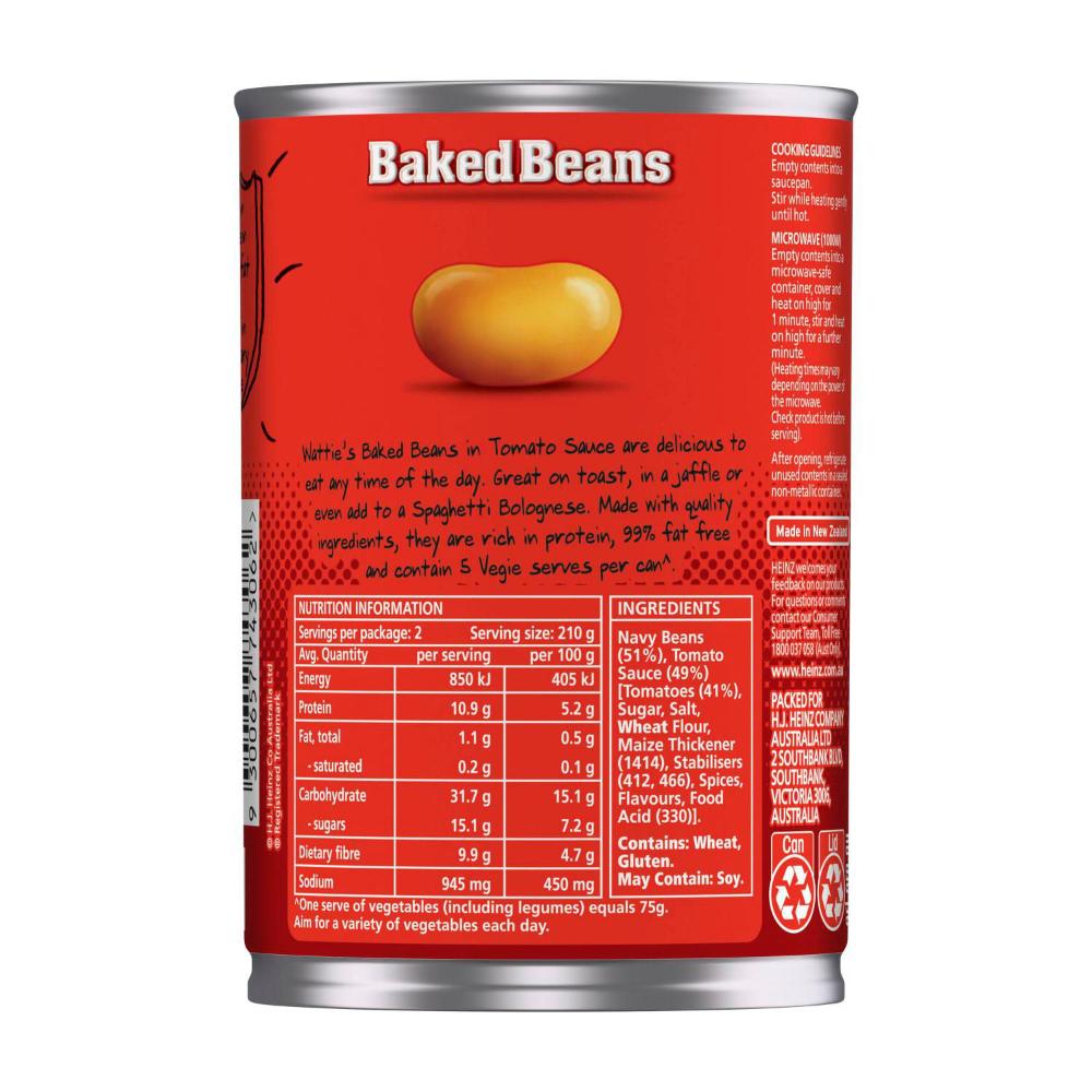 Watties Baked Beans Tomato Sauce - 420g