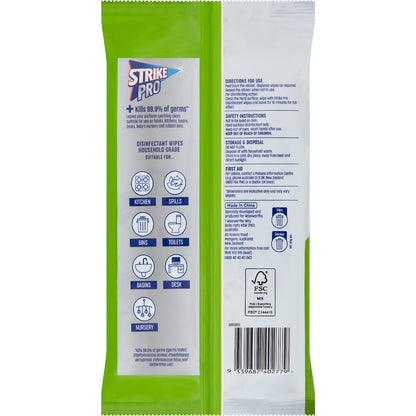 Strike Pro Disinfectant Wipes Apple 100 Pack