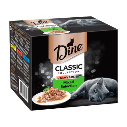 Dine assic Collection Pouch Cat Food Mixed Selection In Jelly/gravy 12x85g - 12 pack