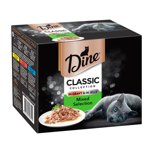 Dine assic Collection Pouch Cat Food Mixed Selection In Jelly/gravy 12x85g - 12 pack
