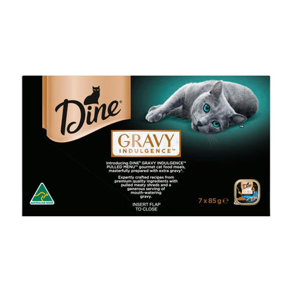 Dine Gravy Indulgence Wet Cat Food Tuna 7x85g Trays - 7 pack