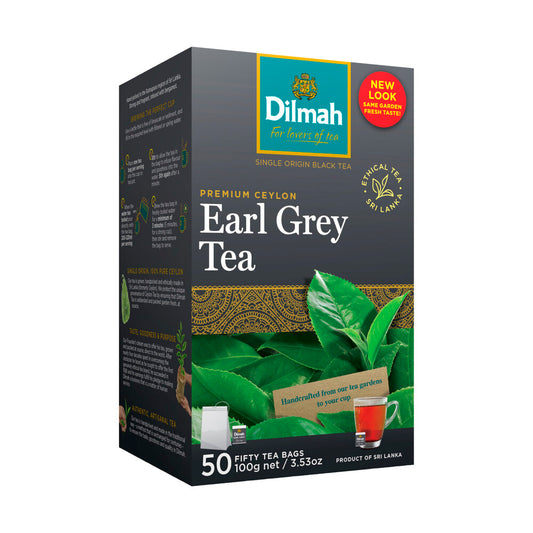 Dilmah Earl Grey Tea Bags 50 Pack - 100 g