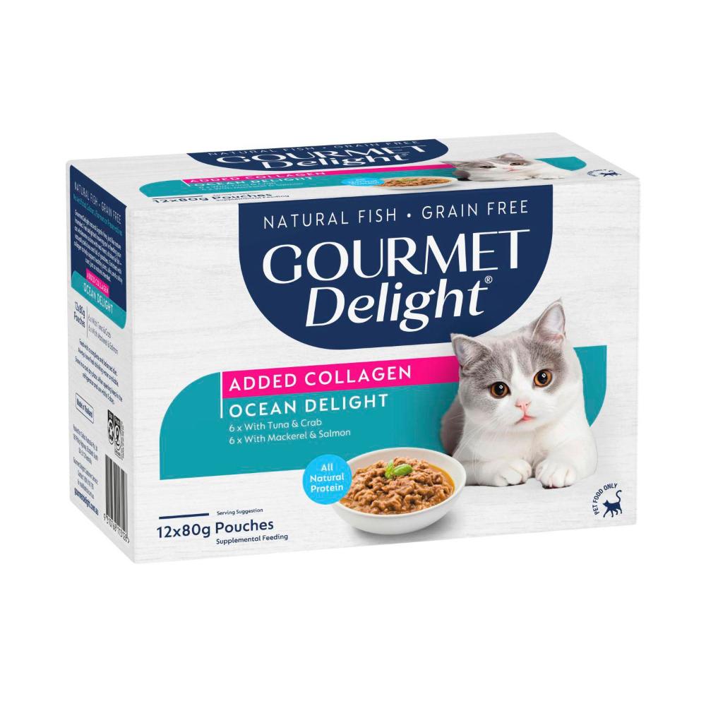 Gourmet Delight Multipack Ocean Delights Cat Food 12x80g - 12 pack