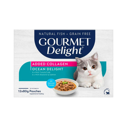 Gourmet Delight Multipack Ocean Delights Cat Food 12x80g - 12 pack