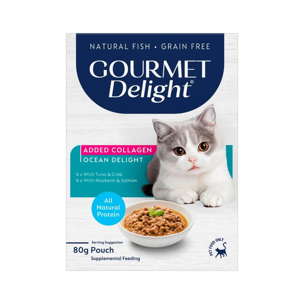Gourmet Delight Multipack Ocean Delights Cat Food 12x80g - 12 pack