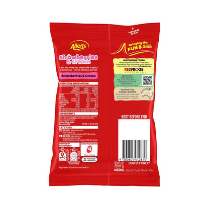 Allen's Lollies Strawberries And Cream Lolly Bag - 190g