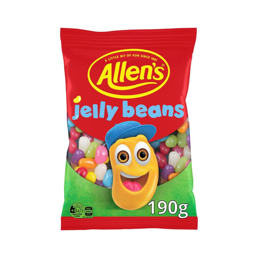 Allen's Lollies Jelly Beans Vegan Friendly - 190g