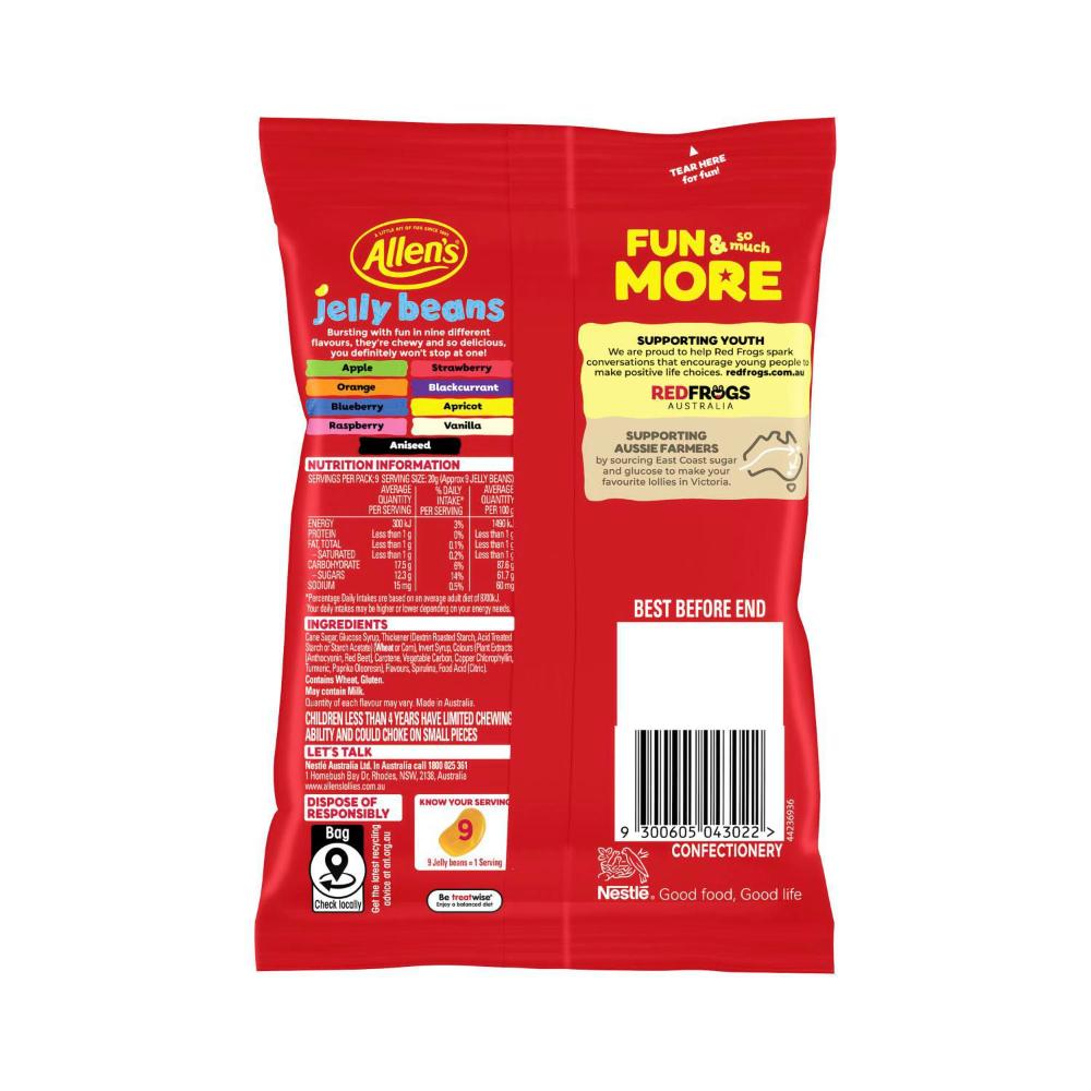 Allen's Lollies Jelly Beans Vegan Friendly - 190g