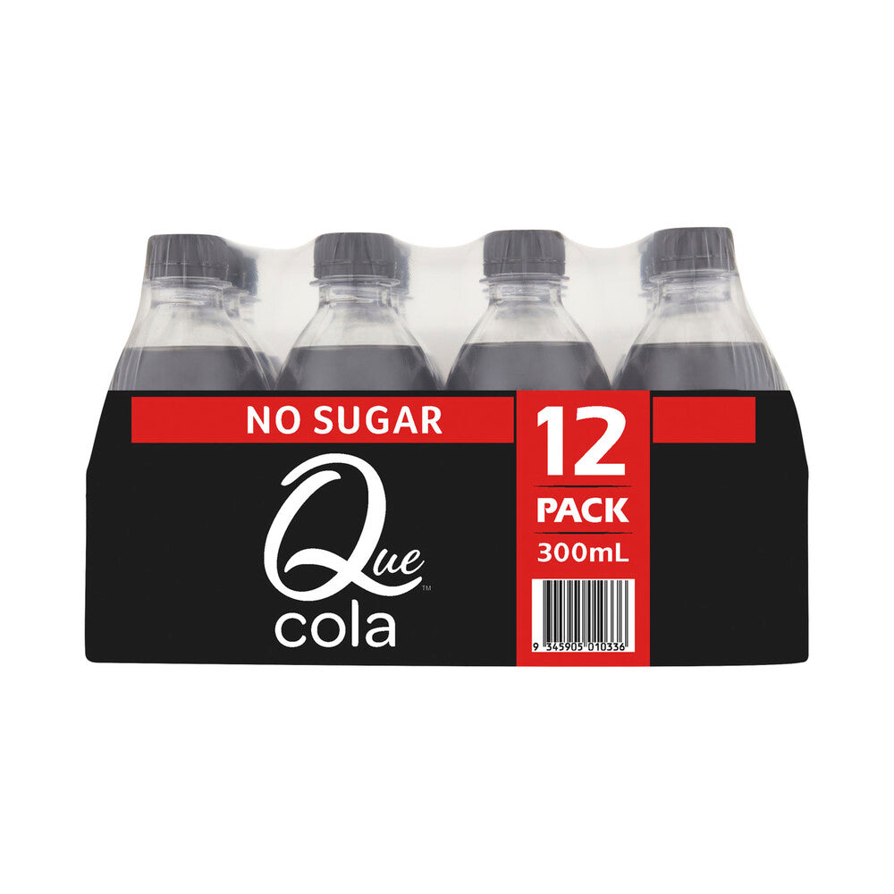 Que No Sugar Soft Drink Cola 12x300ml - 12 pack