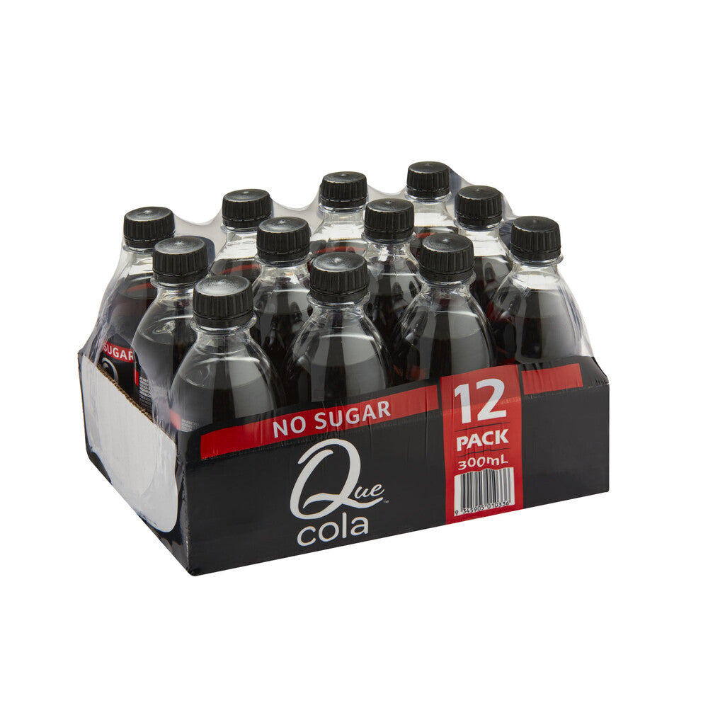 Que No Sugar Soft Drink Cola 12x300ml - 12 pack