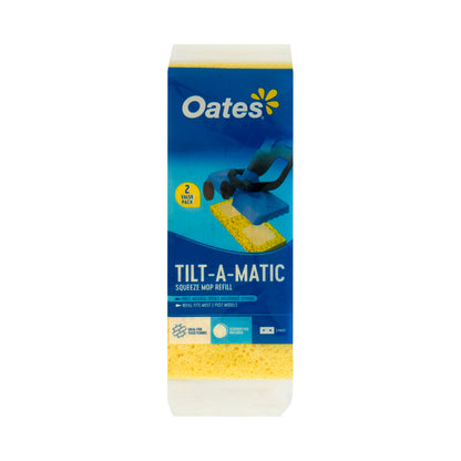 Oates Tilt-a-matic Squeeze Mop Refill - 2 Pack