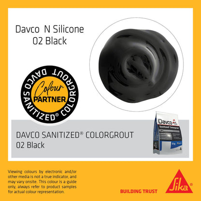 Sika Davco N Silicone Sealant - 300ml - Black