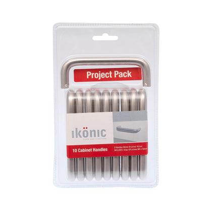 Ikonic D Handle - 96mm - Brushed Nickel