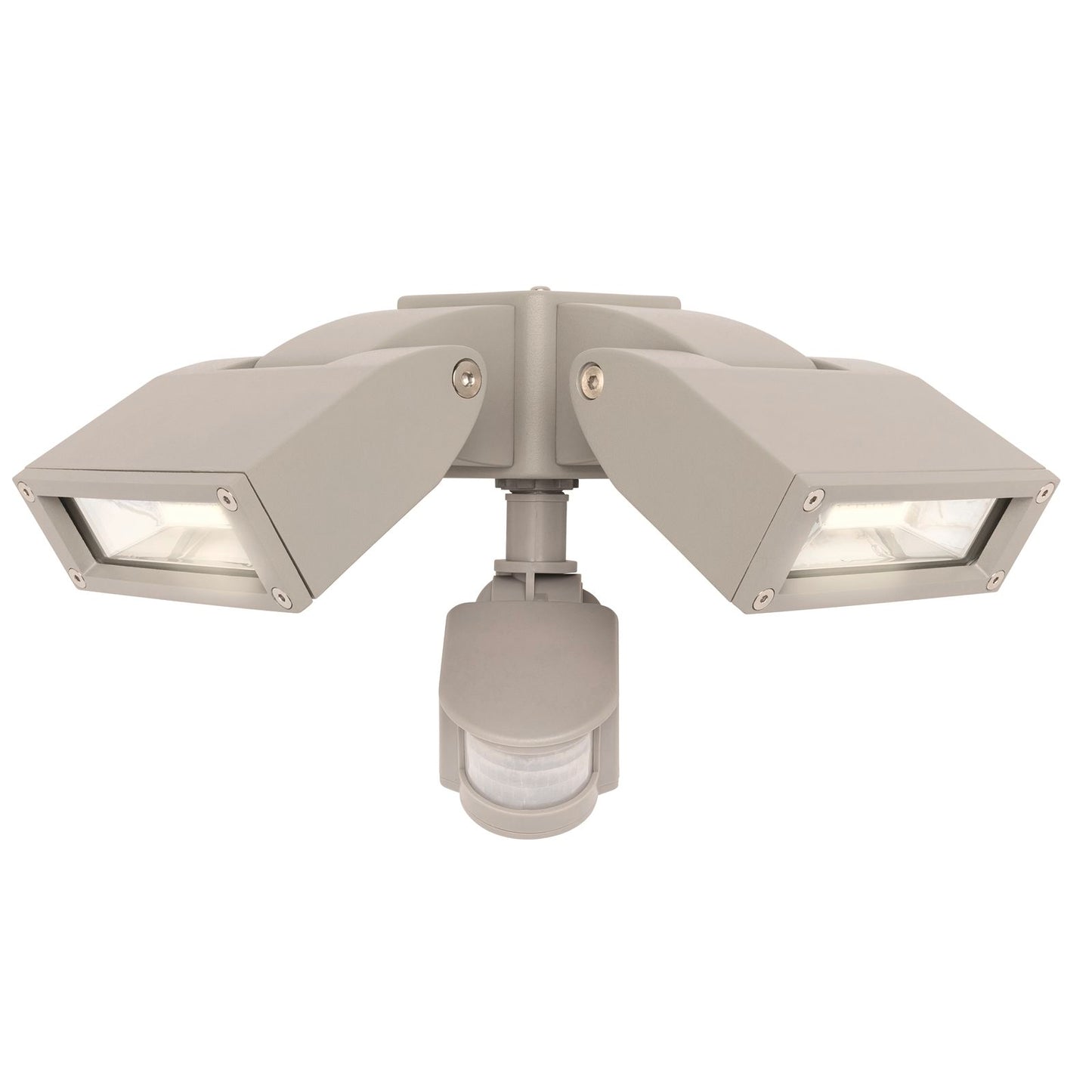 Brilliant Silver LED Nighthawk Sensor Flood Light - 24W - 400 x 350mm