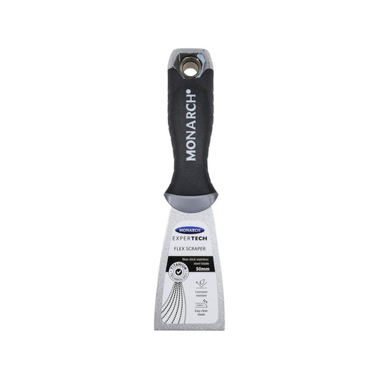 Monarch Expertech Flex Scraper - 50mm - Stainless Steel - Non-Stick
