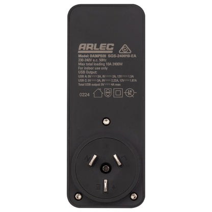 Arlec Power Adaptor PD20W USB - Black