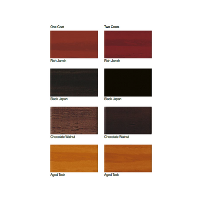 Feast Watson Satin Stain and Varnish - 250ml - Rich Jarrah - Oil Based - Durable Finish