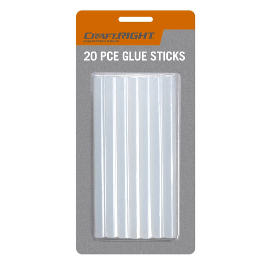 Craftright Glue Sticks - 7.2mm x 100mm - 20 Pack