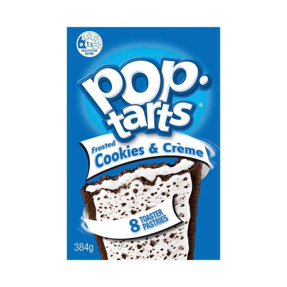 Kellogg's Pop Tarts Frosted Cookies & Creme 8 Toaster Pastries - 384g
