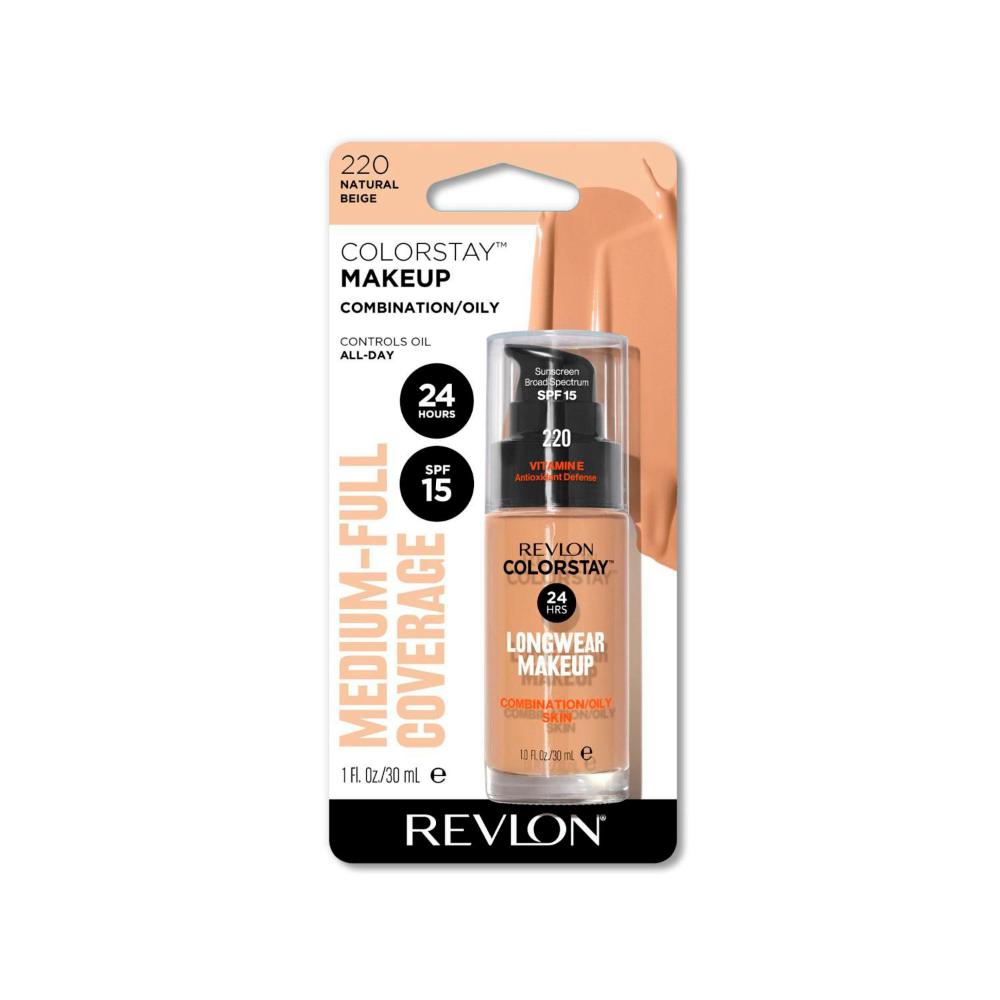 Revlon Colorstay Combination/oily Longwear Makeup Natural Beige - 30mL