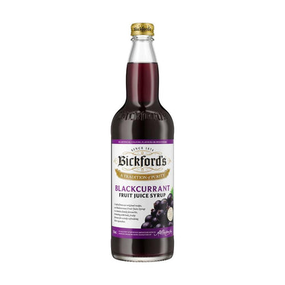 Bickford's Blackcurrant Fruit Juice Syrup Bottle - 750mL