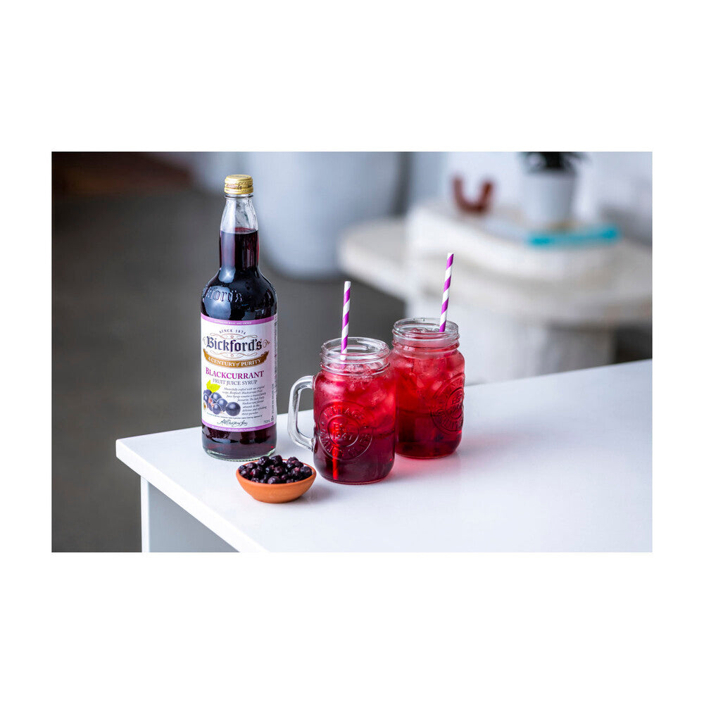 Bickford's Blackcurrant Fruit Juice Syrup Bottle - 750mL