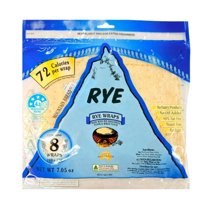 Mountain Bread Rye Wraps 8 Pack - 200g