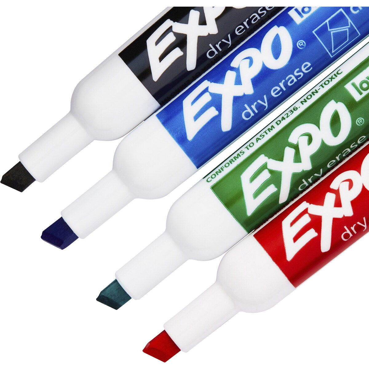 Expo Whiteboard Marker Pens Chisel Tip, Starter Set 6 Pack
