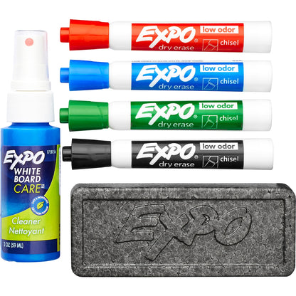 Expo Whiteboard Marker Pens Chisel Tip, Starter Set 6 Pack