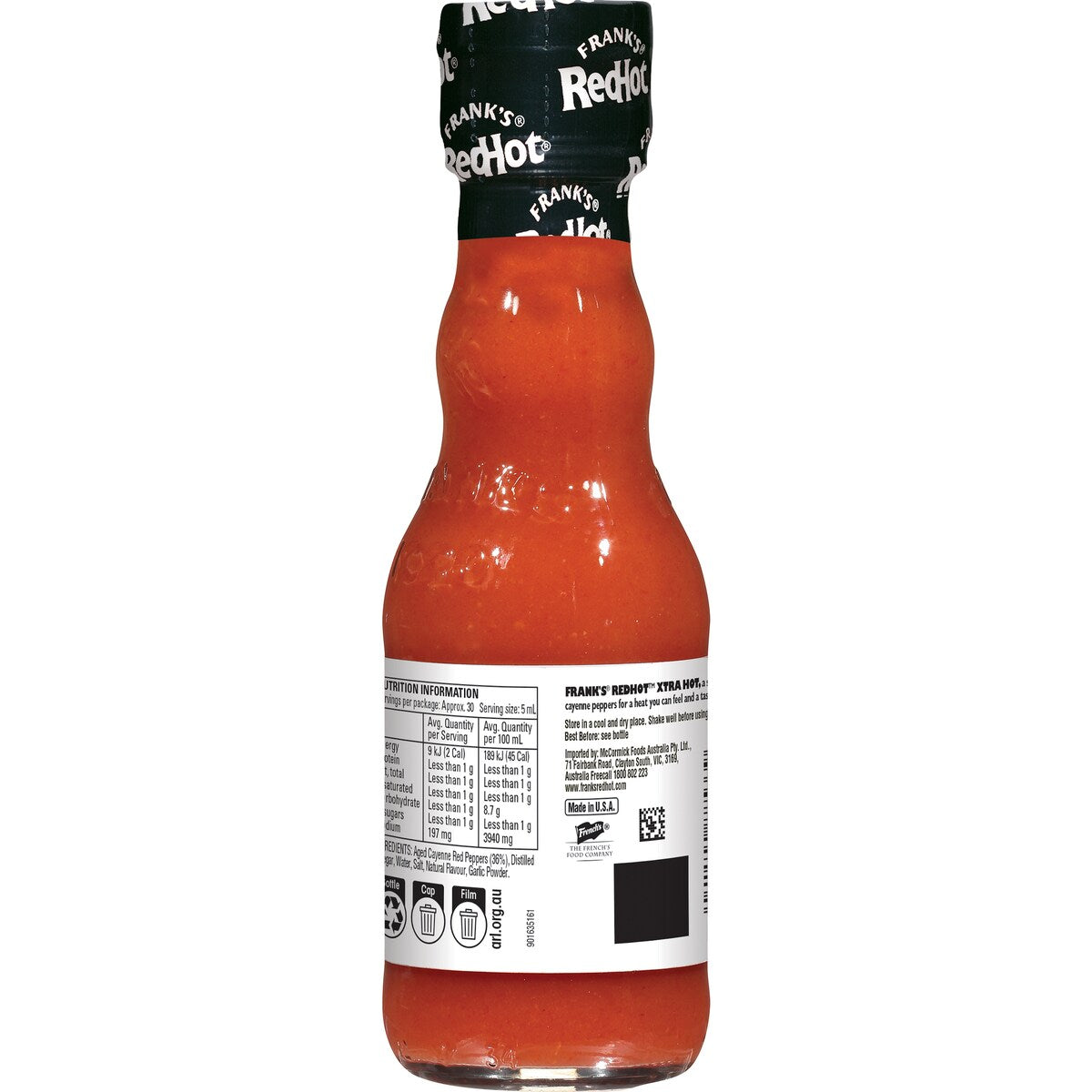 Frank's RedHot Xtra Hot Cayenne Pepper Hot Sauce 148mL