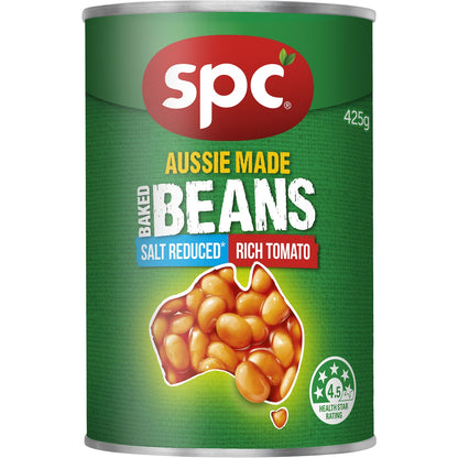 Spc Baked Beans Rich Tomato Salt Reduced 425g