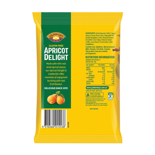 Golden Days Apricot Delight Pieces - 150g