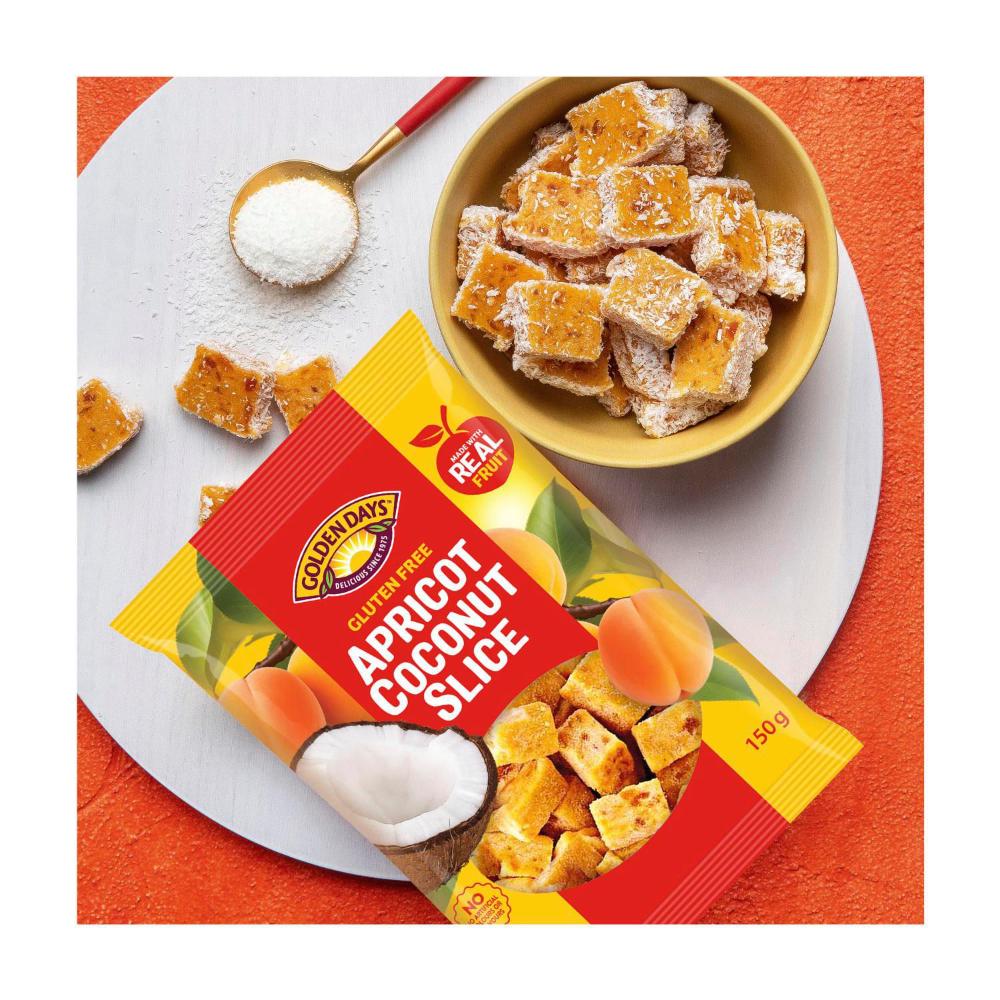 Golden Days Gluten Free Apricot Coconut Slice - 150g