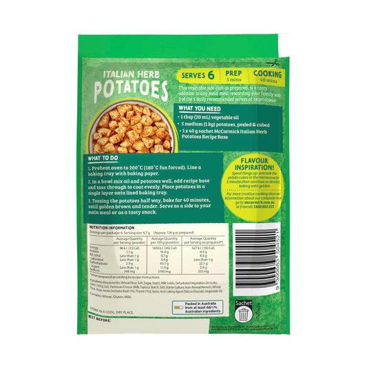 McCormick Italian Herb Roast Potatoes - 40g