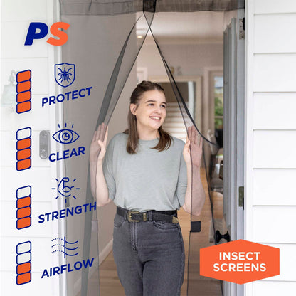 Permastik Pressure Mounted Door Curtain - 2.04 x 1m