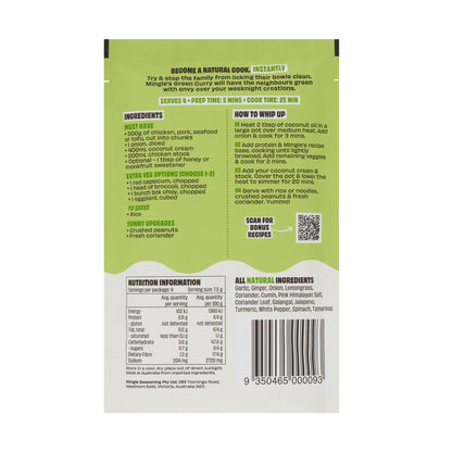 Mingle Create Your Own Green Curry Recipe Base - 30g