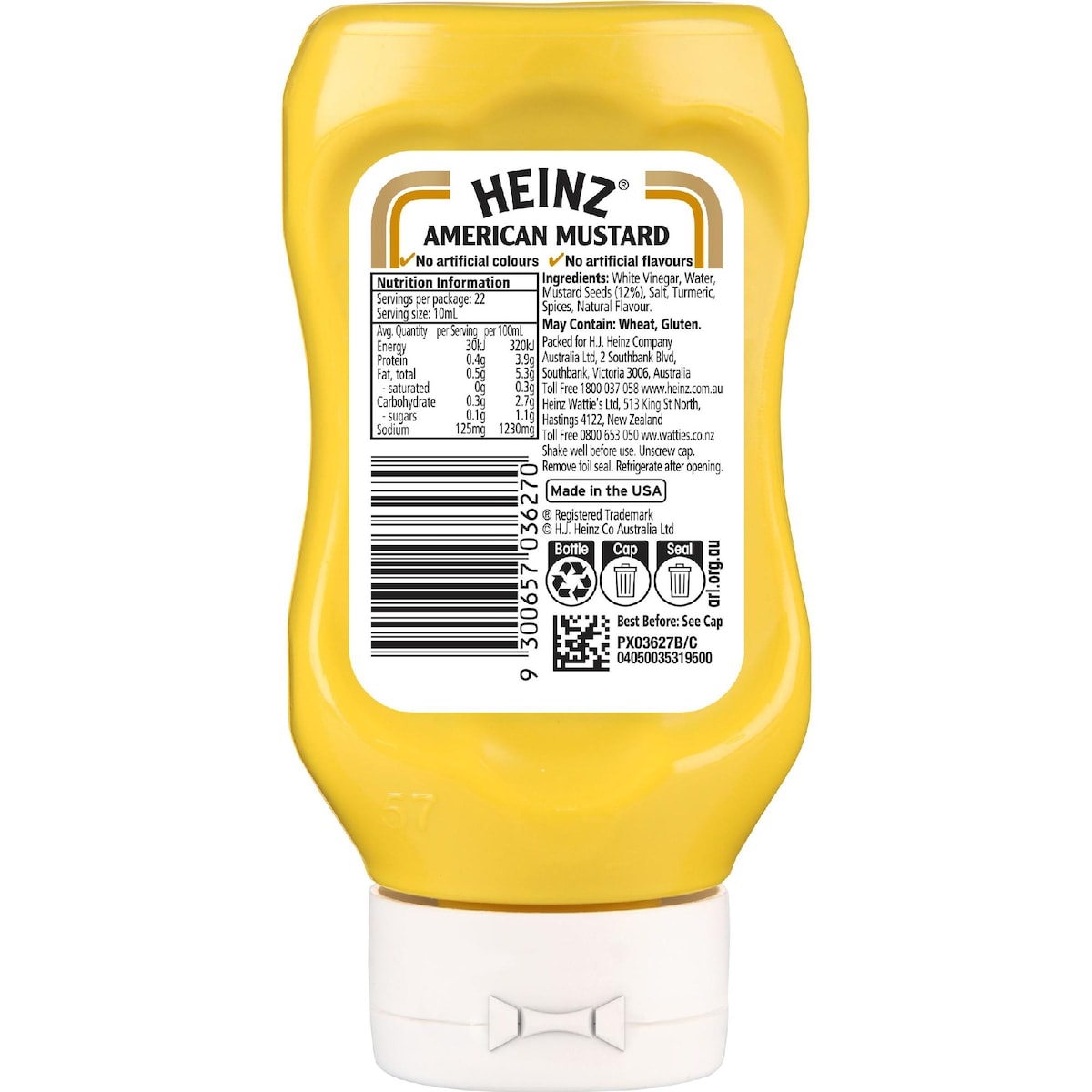 Heinz American Mustard Bottle 220ml