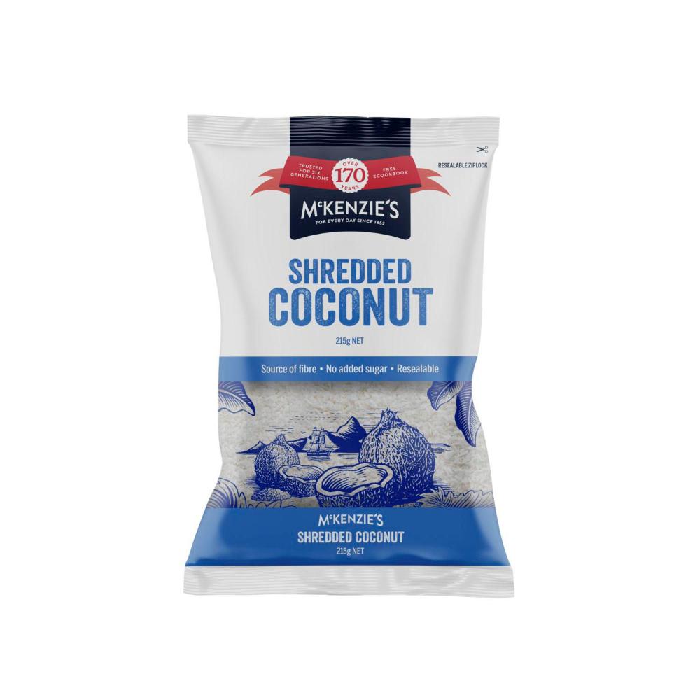McKenzie's Shredded Coconut Pouches - 215g