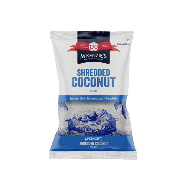 McKenzie's Shredded Coconut Pouches - 215g