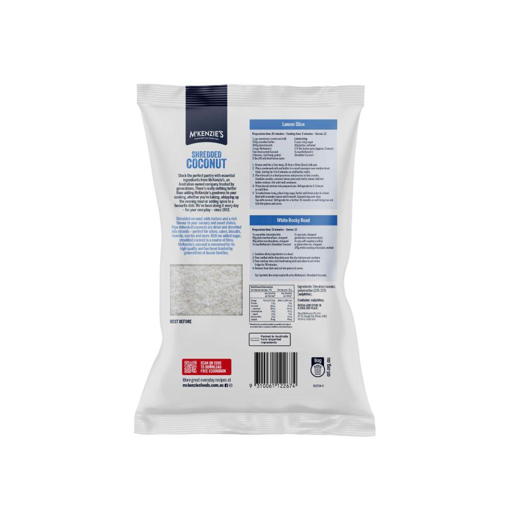 McKenzie's Shredded Coconut Pouches - 215g