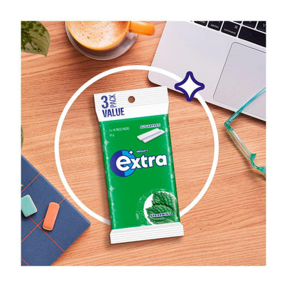 Extra Spearmint Sugar Free Chewing Gum 3x27g - 81g