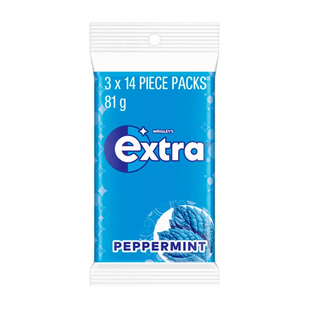 Extra Peppermint Sugar Free Chewing Gum 3x27g - 81g