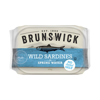 Brunswick Sardines in Spring Water No Added Salt - 106g
