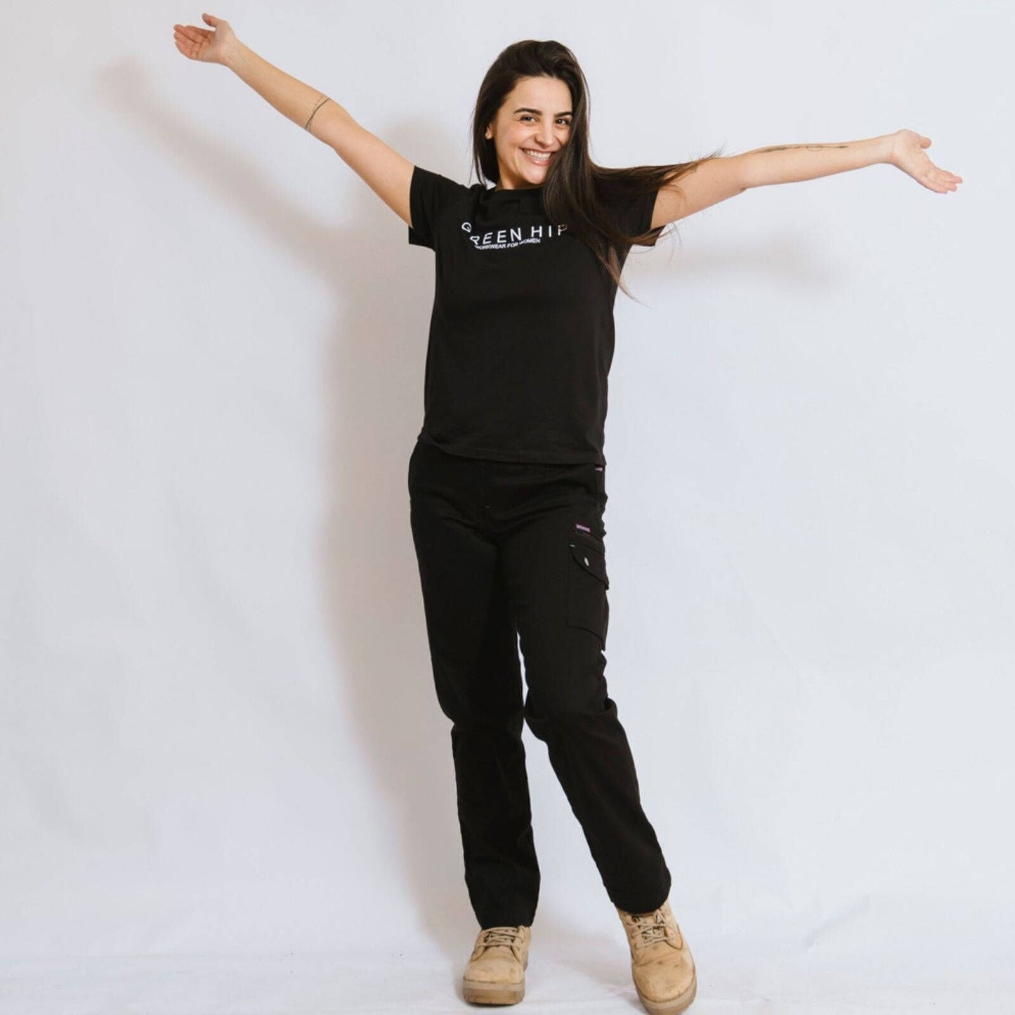 Green Hip Give Cargo Pants - Black - Size 20