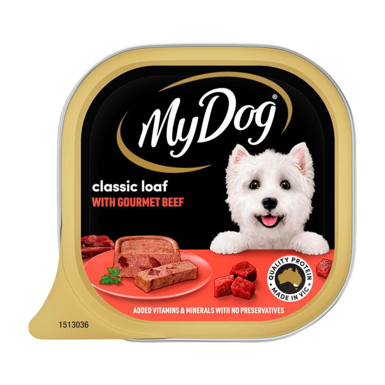My Dog Classic Loaf With Gourmet Beef Tray Adult Wet Dog Food - 100g