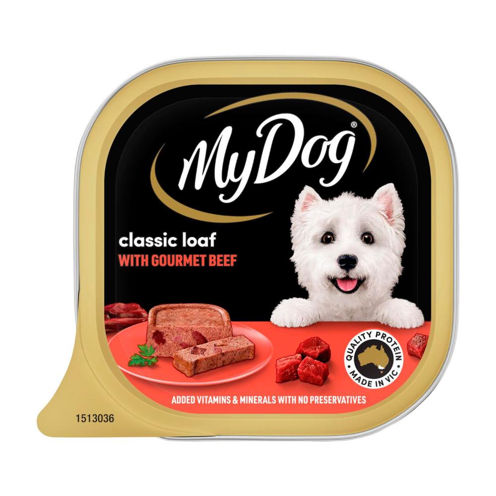 My Dog assic Loaf With Gourmet Beef Tray Adult Wet Dog Food - 100g