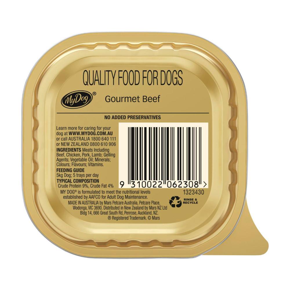 My Dog assic Loaf With Gourmet Beef Tray Adult Wet Dog Food - 100g