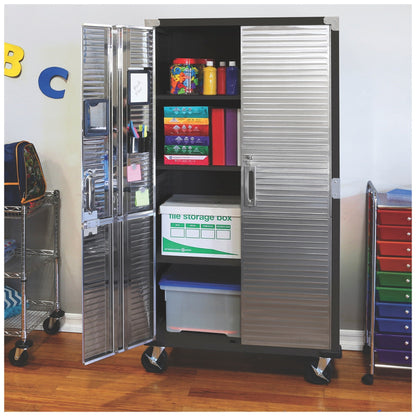 Seville Classics Ultrahd Storage Cabinet UHD20143 Satin Graphite Steel
