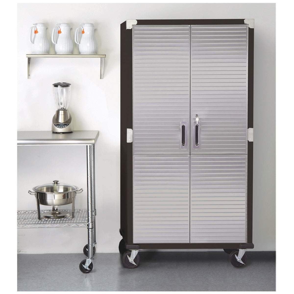 Seville Classics Ultrahd Storage Cabinet UHD20143 Satin Graphite Steel